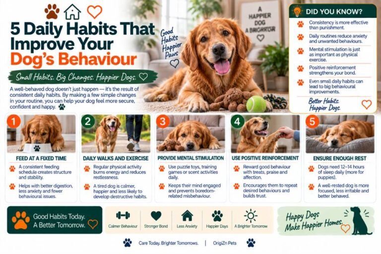 Dog behaviour training and daily habits