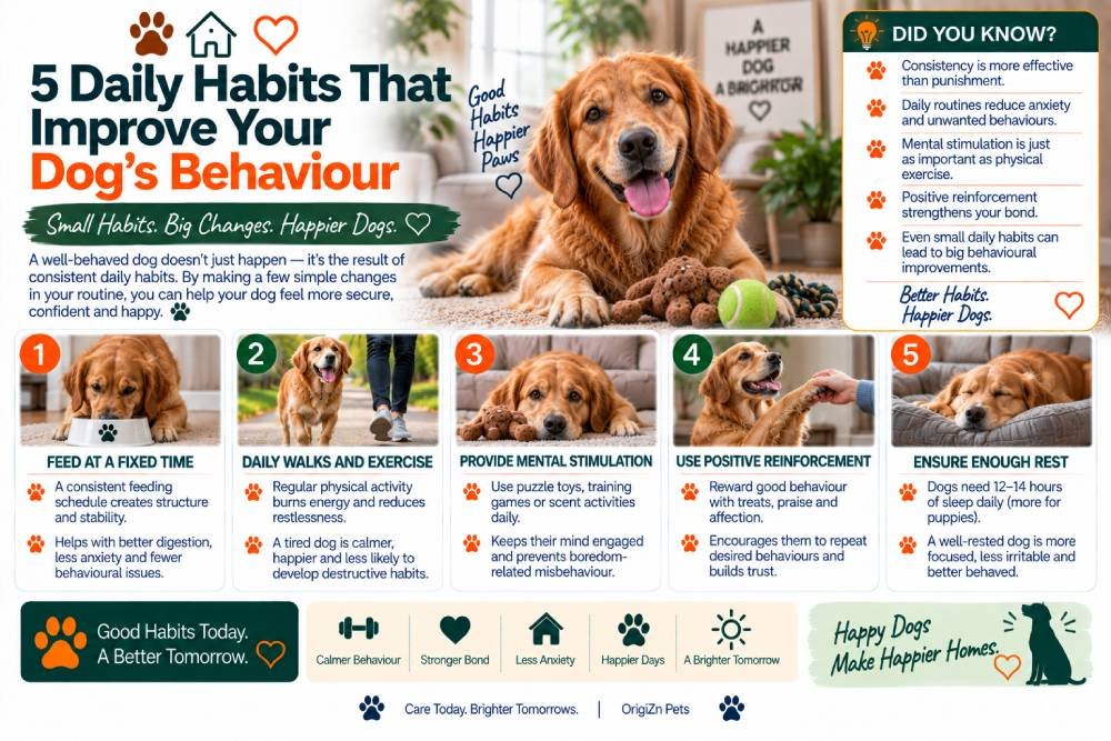 Dog behaviour training and daily habits