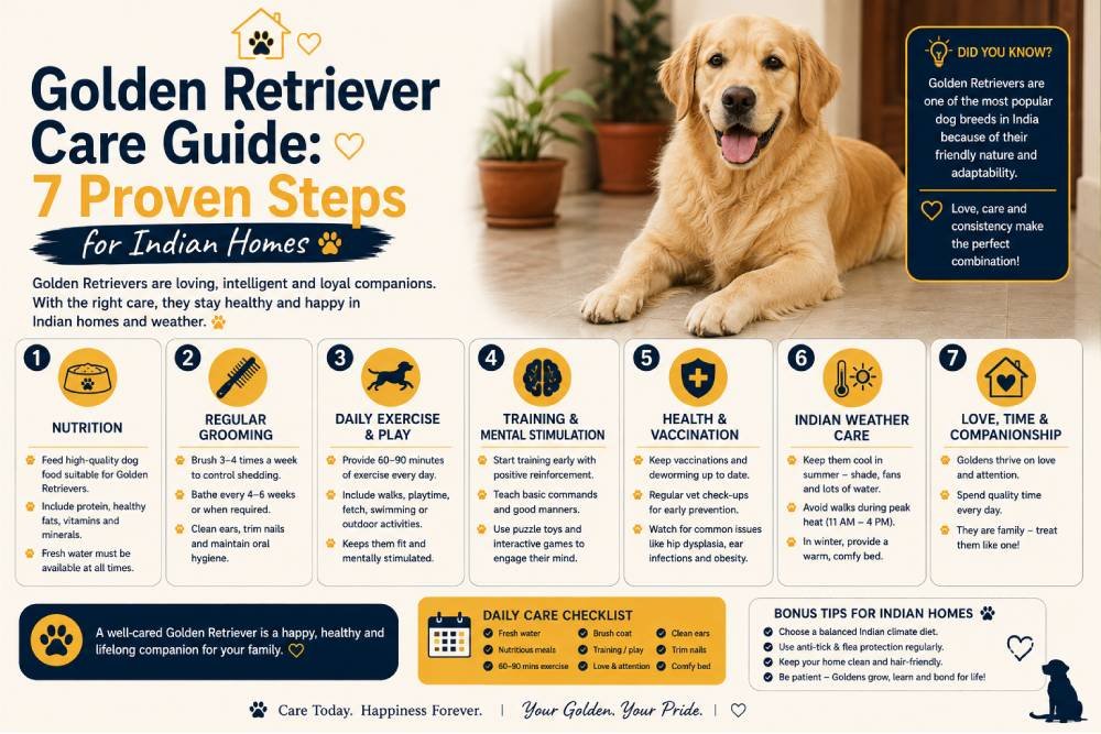 golden retriever care guide India